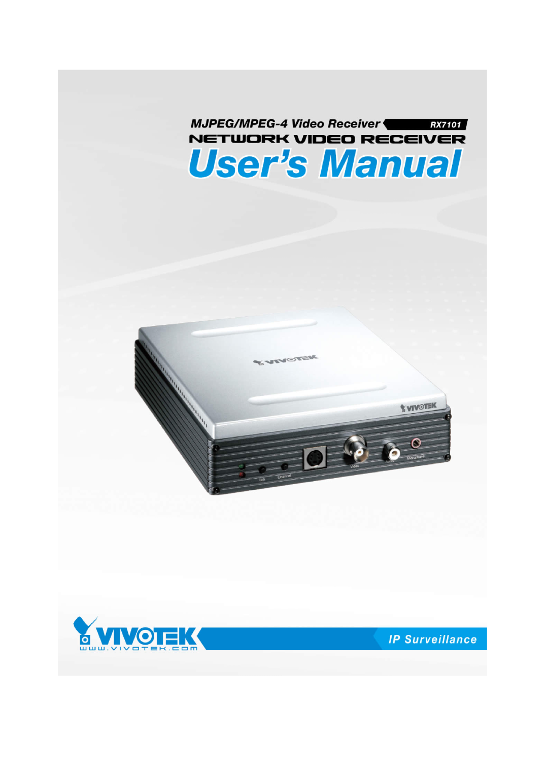 Vivotek RX7101 manual 