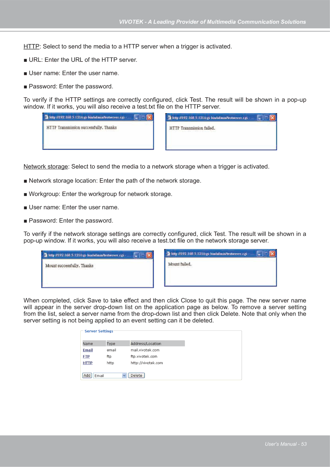 Vivotek SD7151 manual 