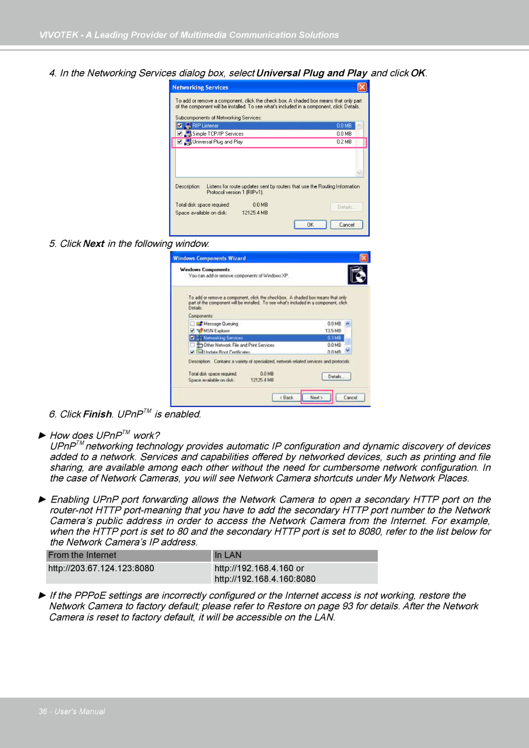 Vivotek SD7313 manual 