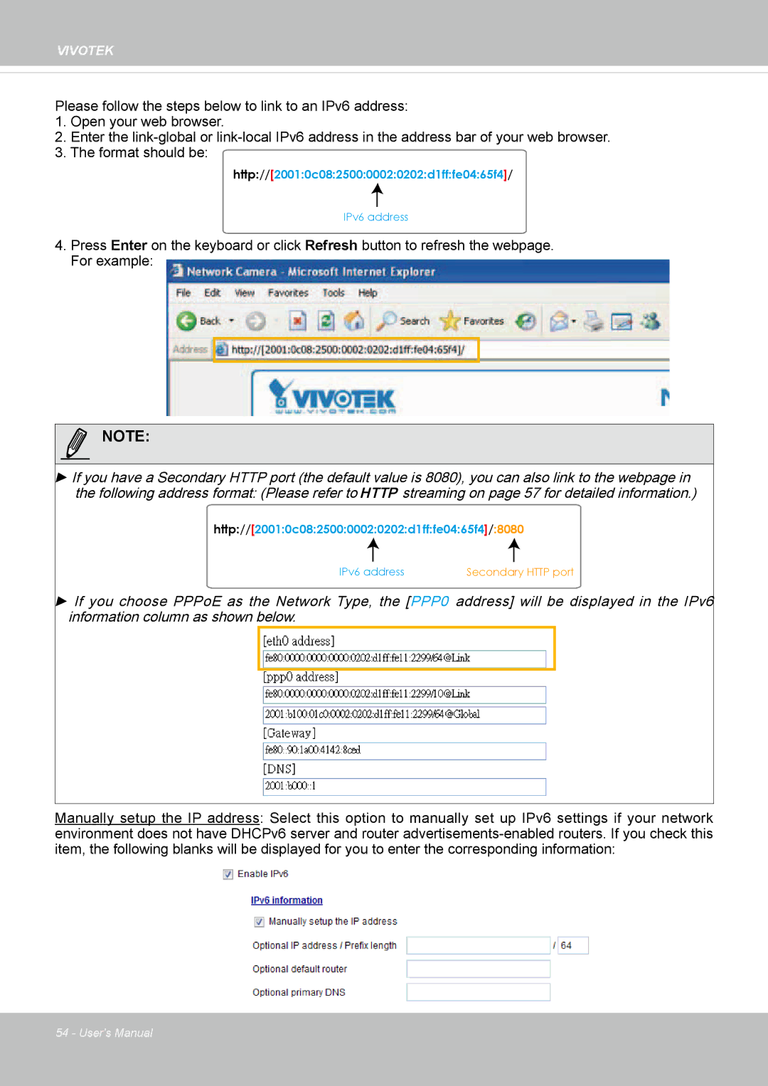 Vivotek SD8362E manual Http//20010c08250000020202d1fffe0465f4 