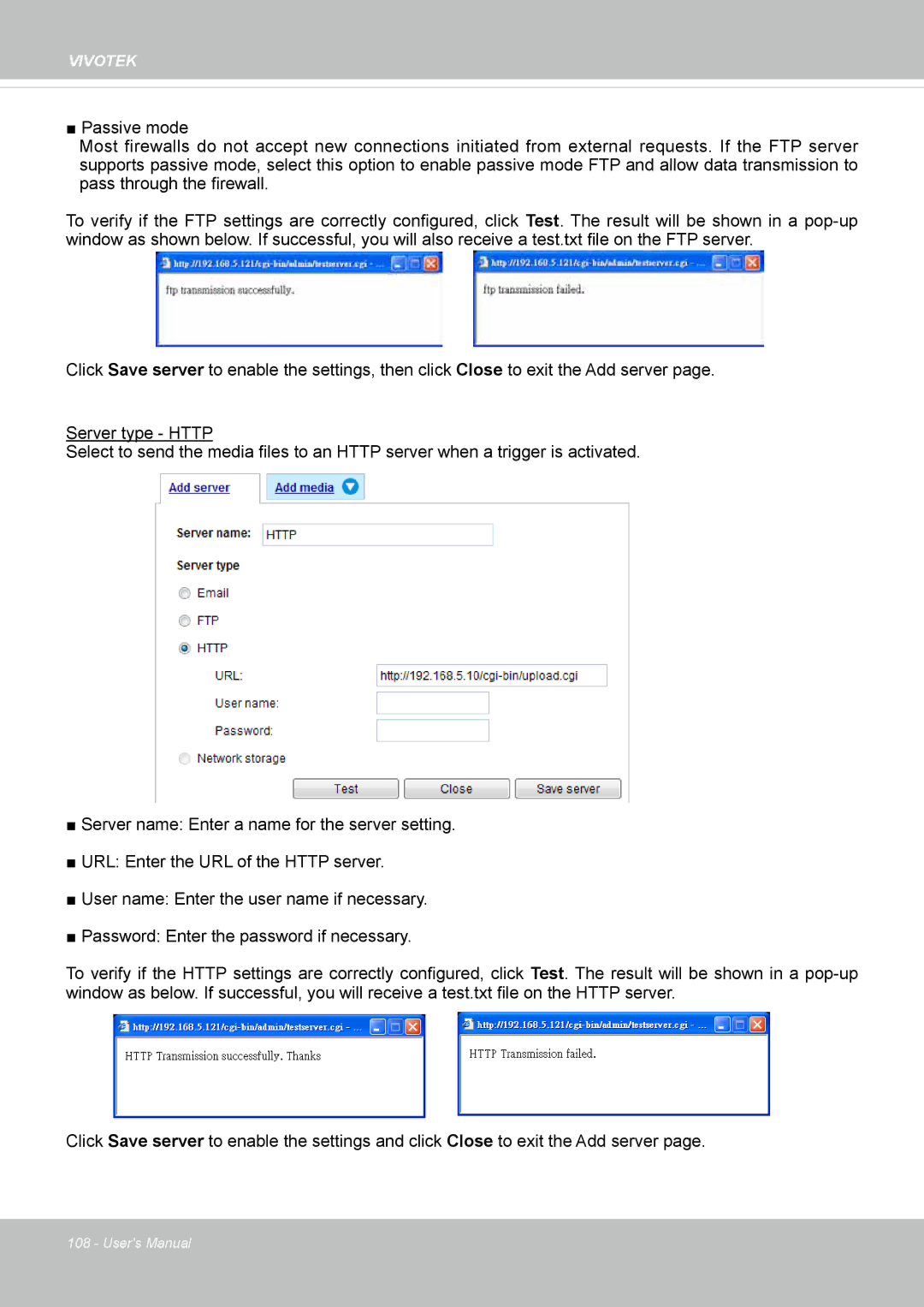 Vivotek SD8363E, 63E-M user manual Vivotek 