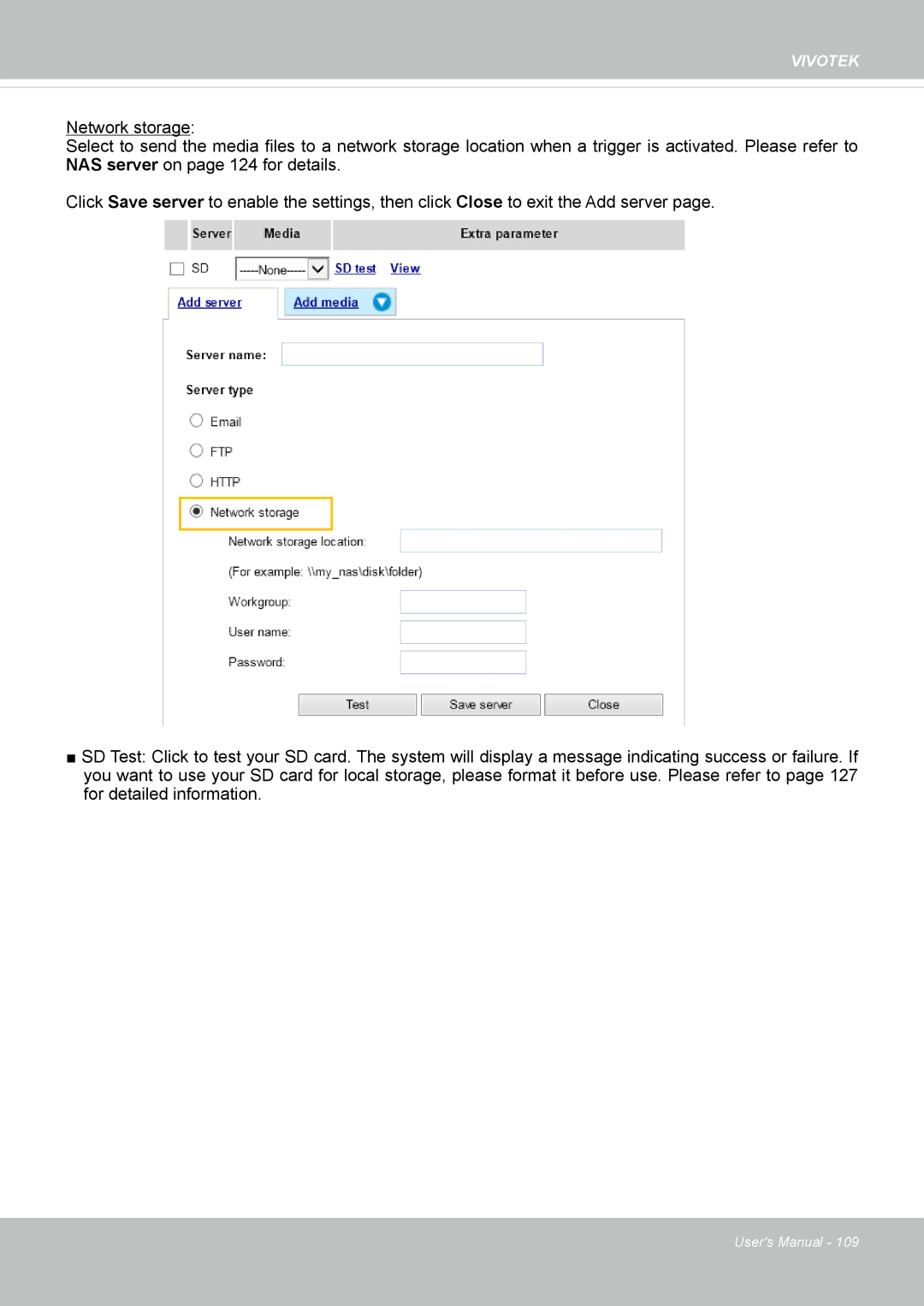 Vivotek 63E-M, SD8363E user manual Vivotek 