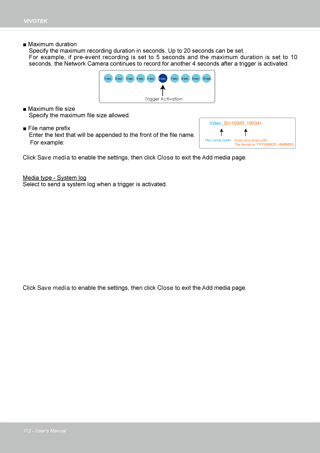 Vivotek SD8363E, 63E-M user manual Video20110320100341 