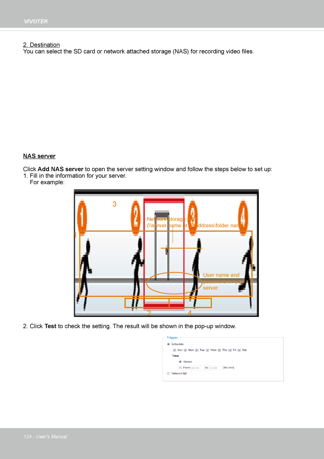 Vivotek SD8363E, 63E-M user manual NAS server 