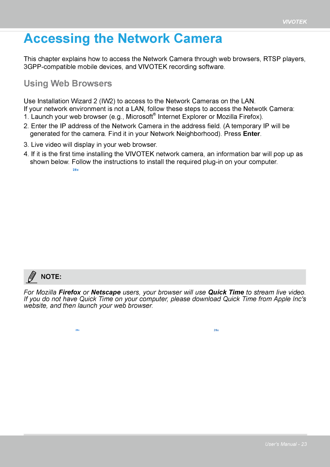 Vivotek 63E-M, SD8363E user manual Accessing the Network Camera, Using Web Browsers 