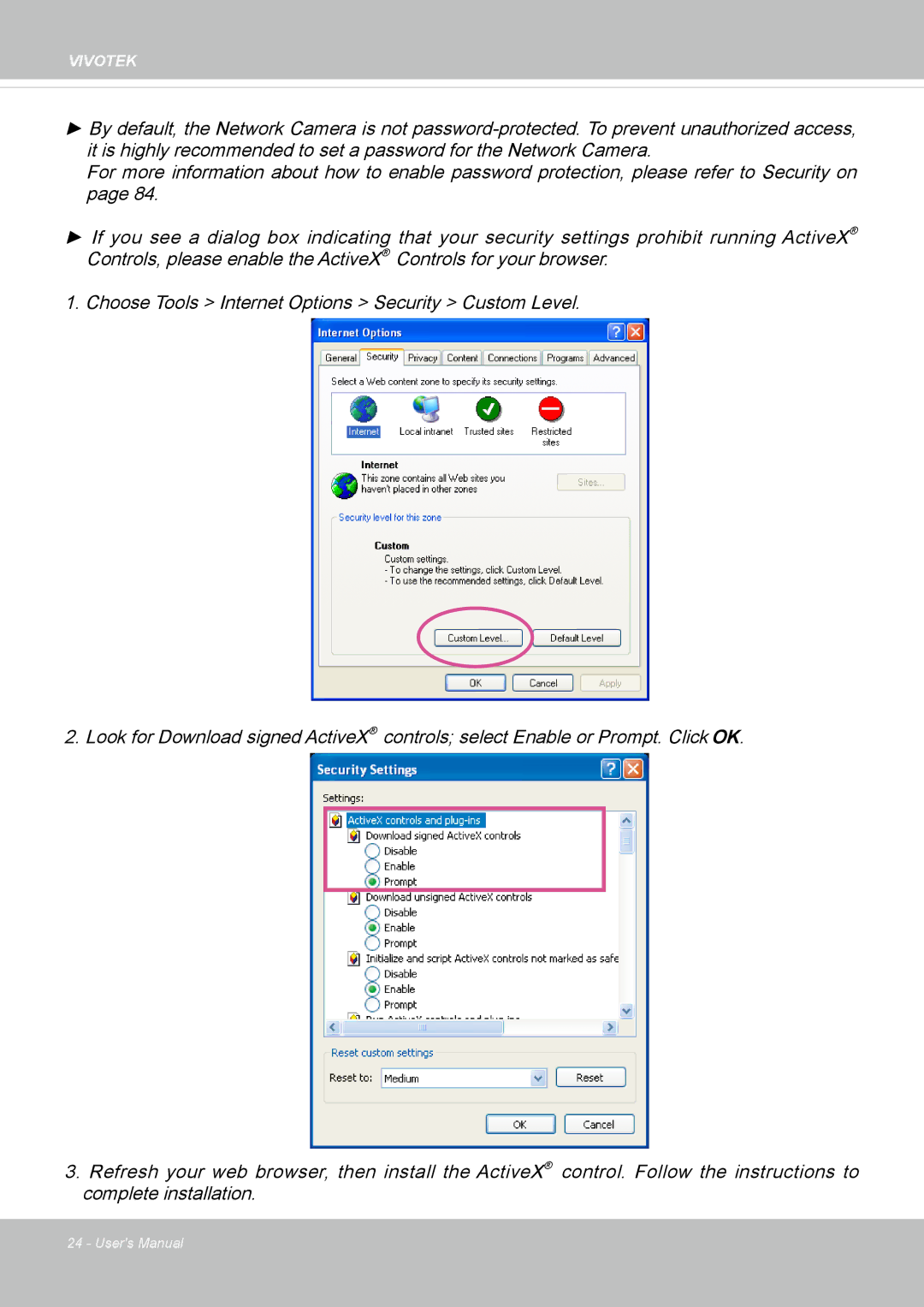 Vivotek SD8363E, 63E-M user manual Vivotek 