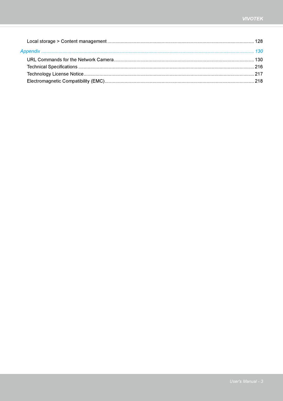 Vivotek 63E-M, SD8363E user manual 130 