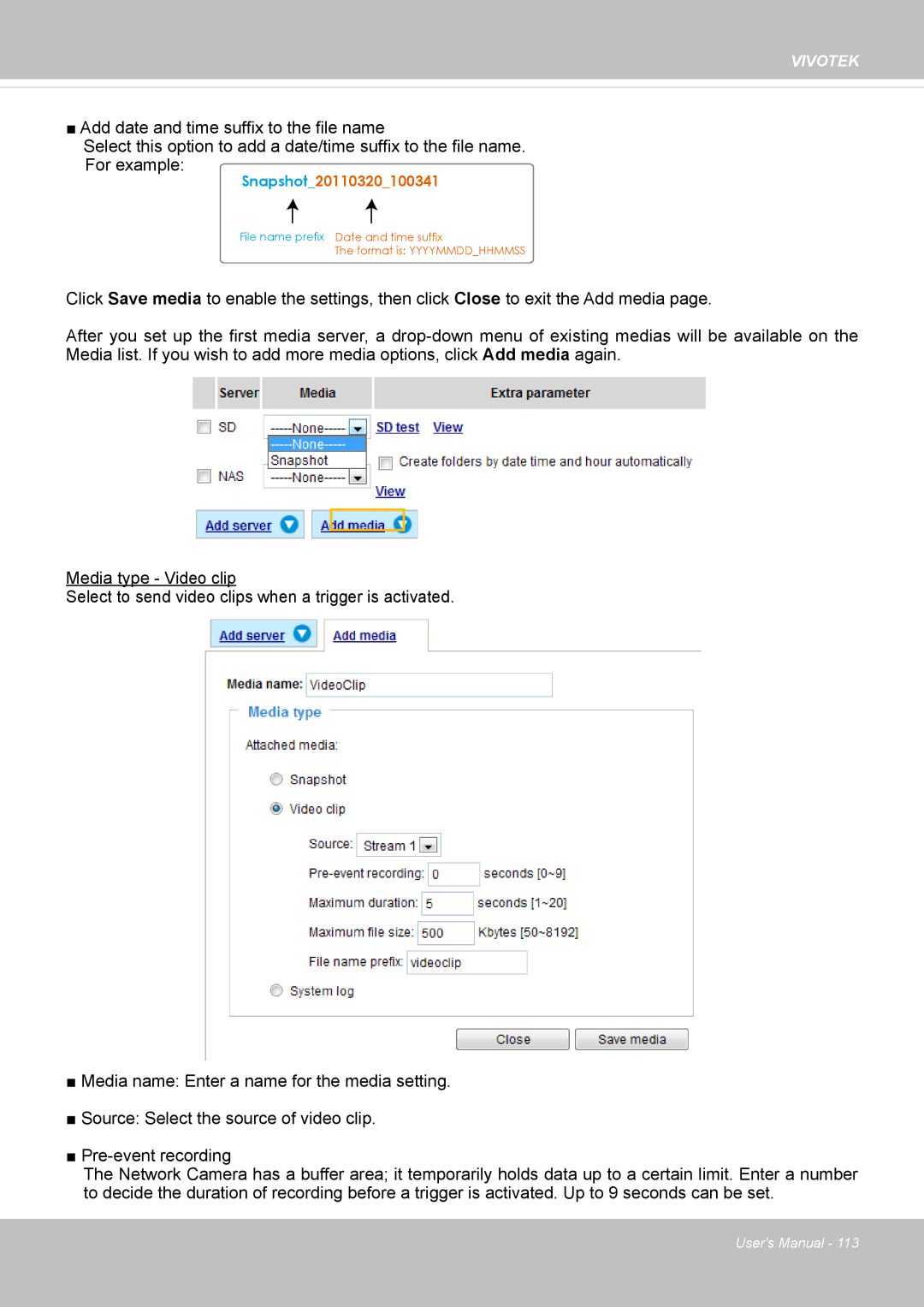 Vivotek M, SD8364E user manual 