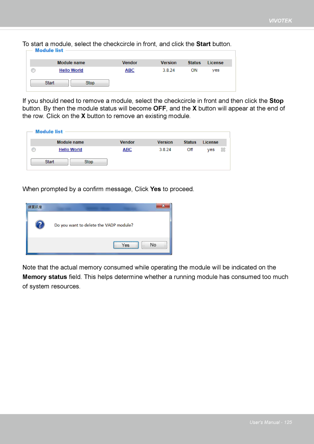 Vivotek M, SD8364E user manual Yes No 