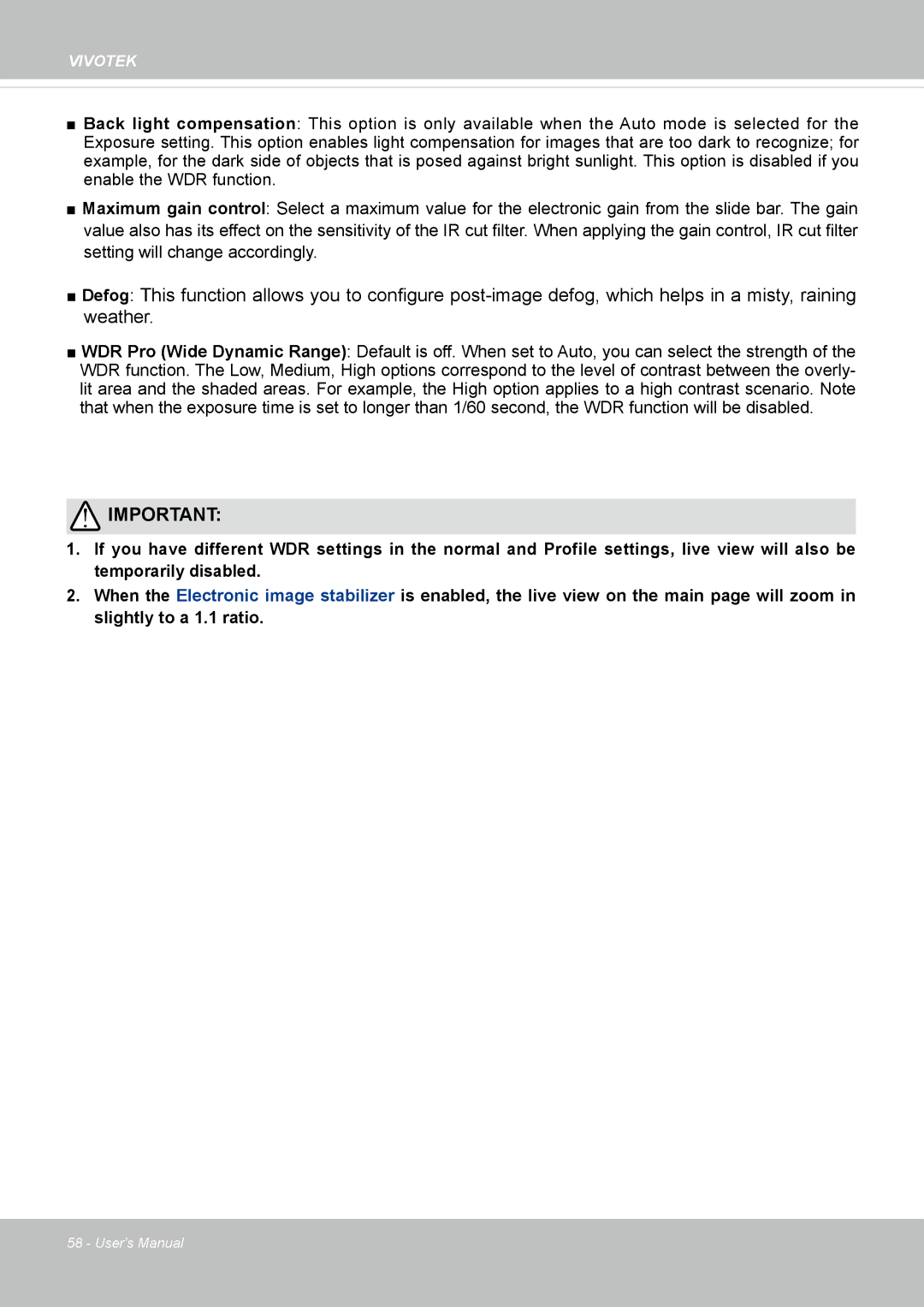 Vivotek SD8364E, M user manual Vivotek 