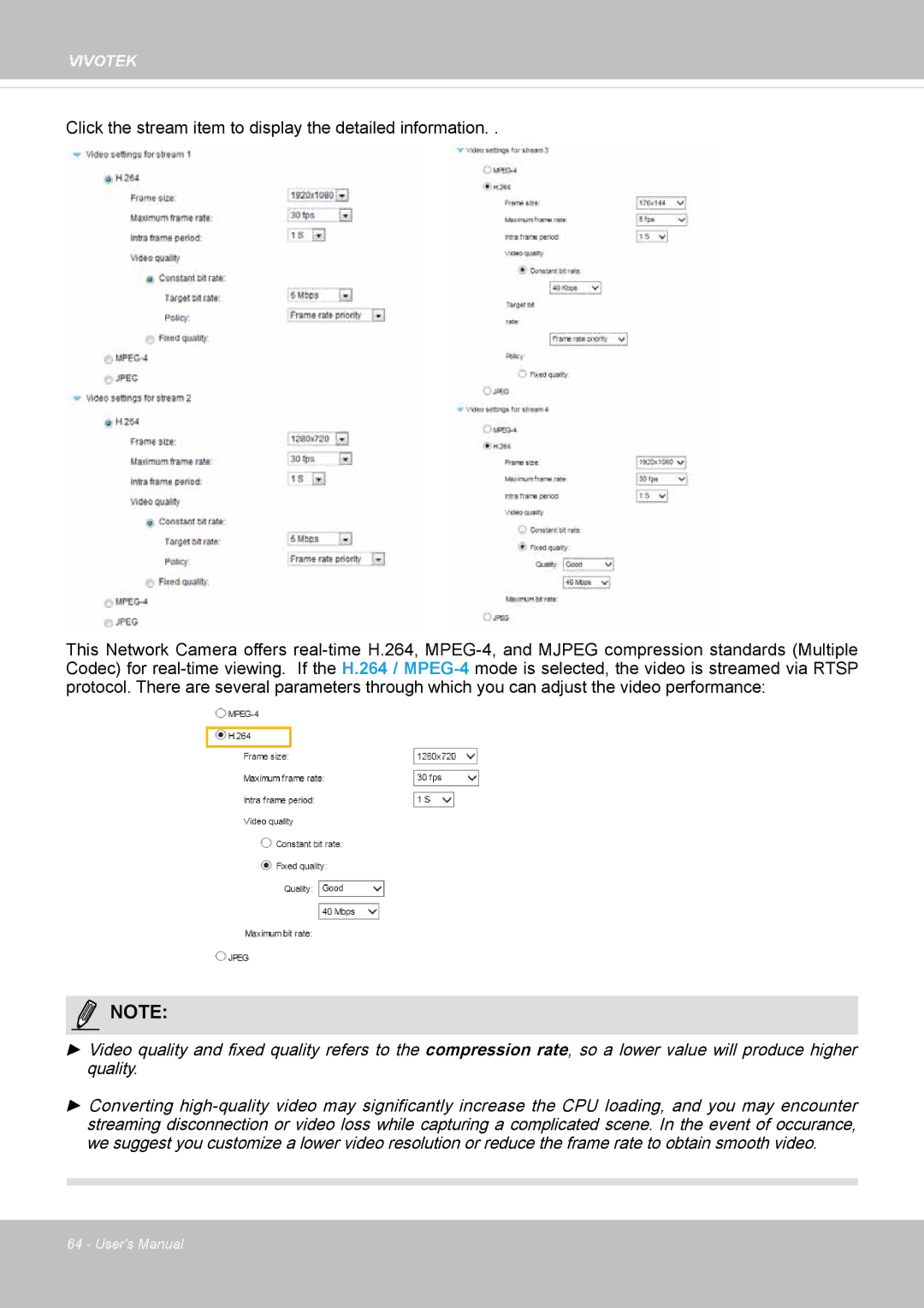 Vivotek SD8364E, M user manual Vivotek 