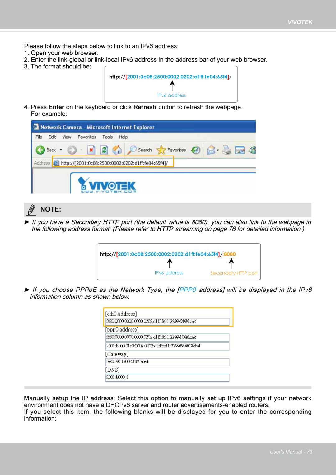 Vivotek M, SD8364E user manual Http//20010c08250000020202d1fffe0465f4 