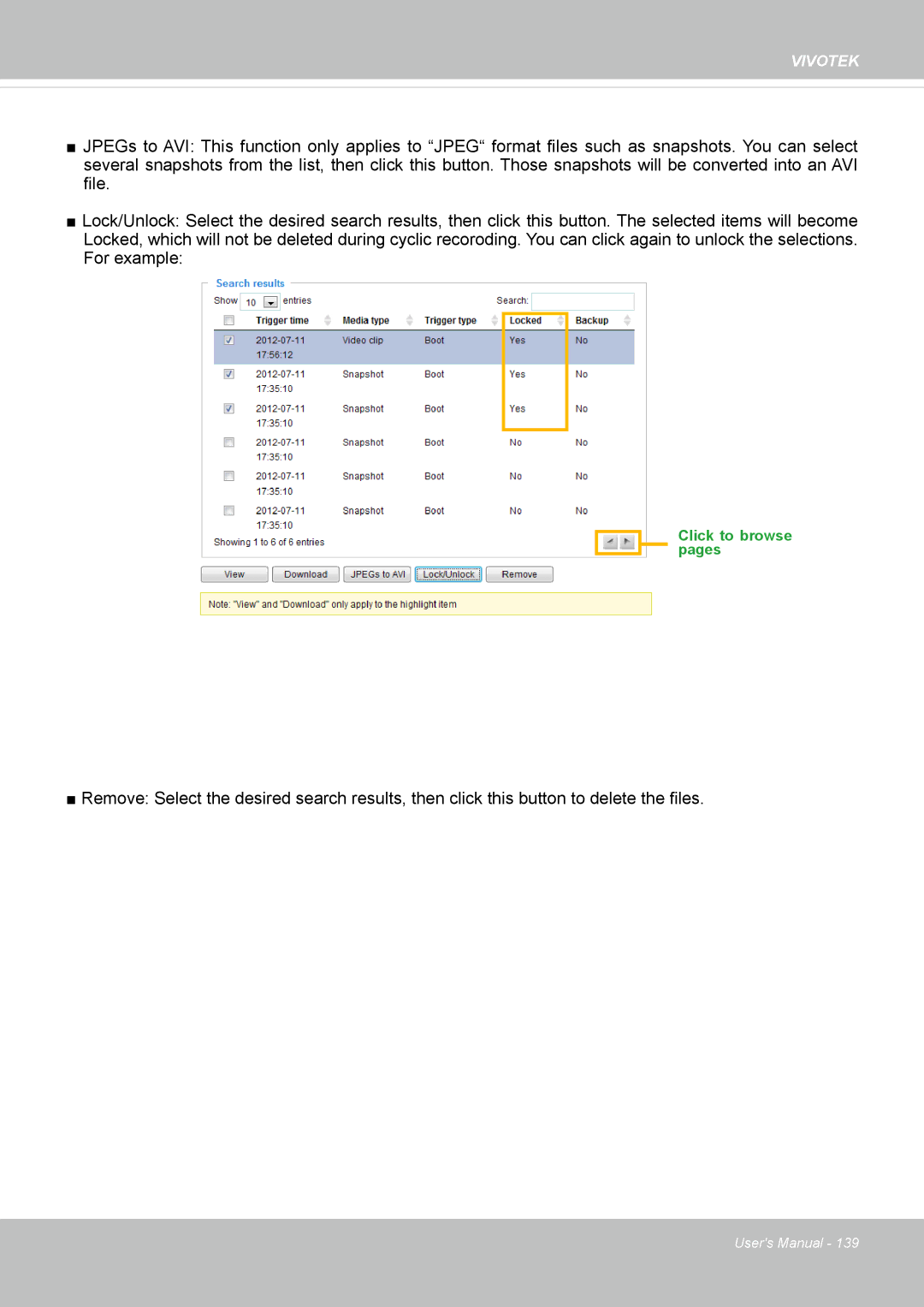 Vivotek SF8172 user manual Click to browse pages 