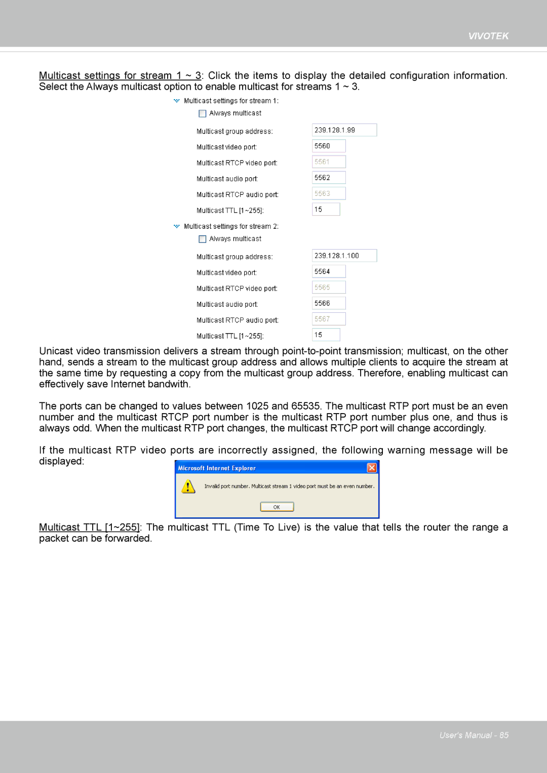 Vivotek SF8172 user manual Vivotek 