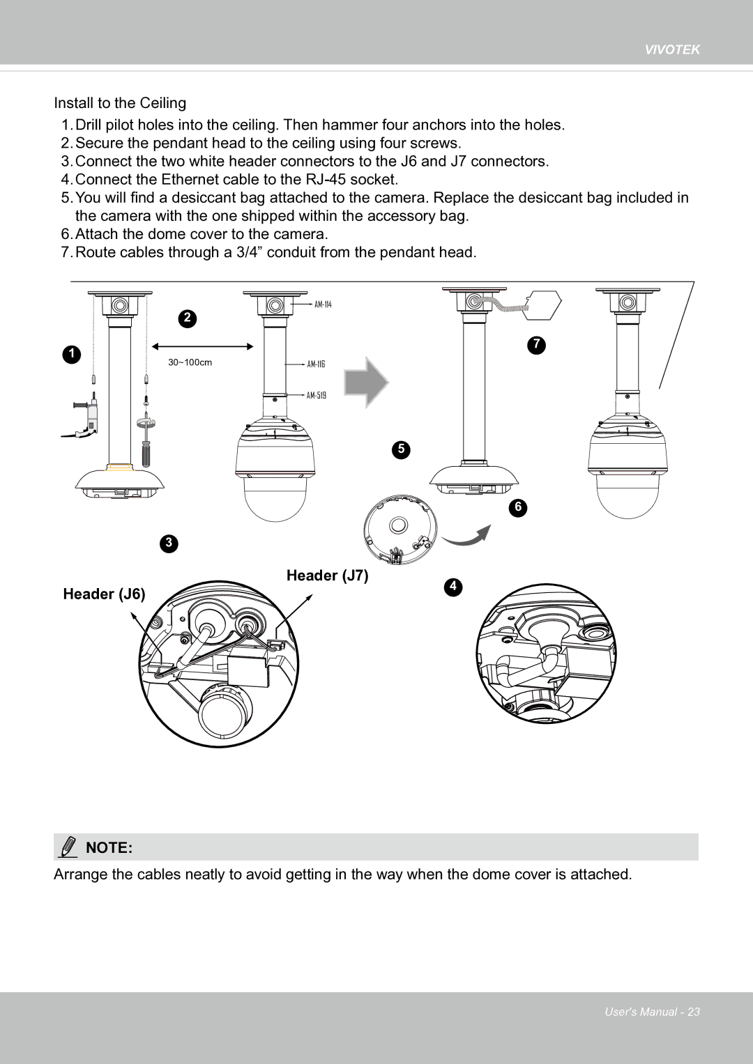 Vivotek SF8174 user manual AM-116 