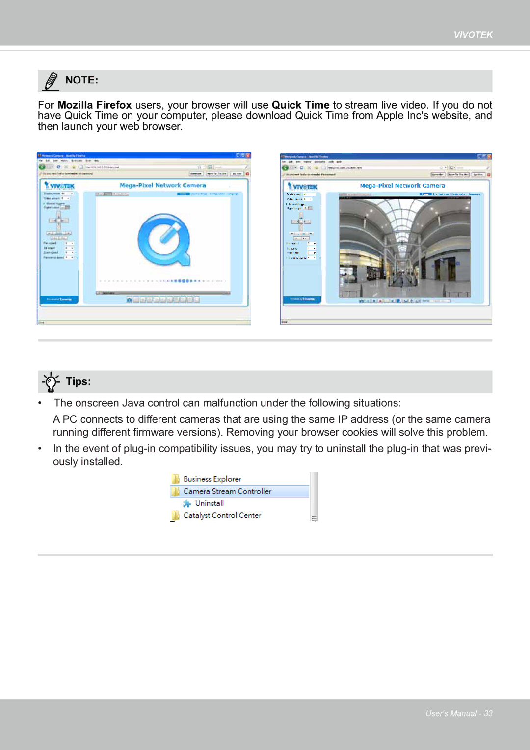 Vivotek SF8174 user manual Tips 