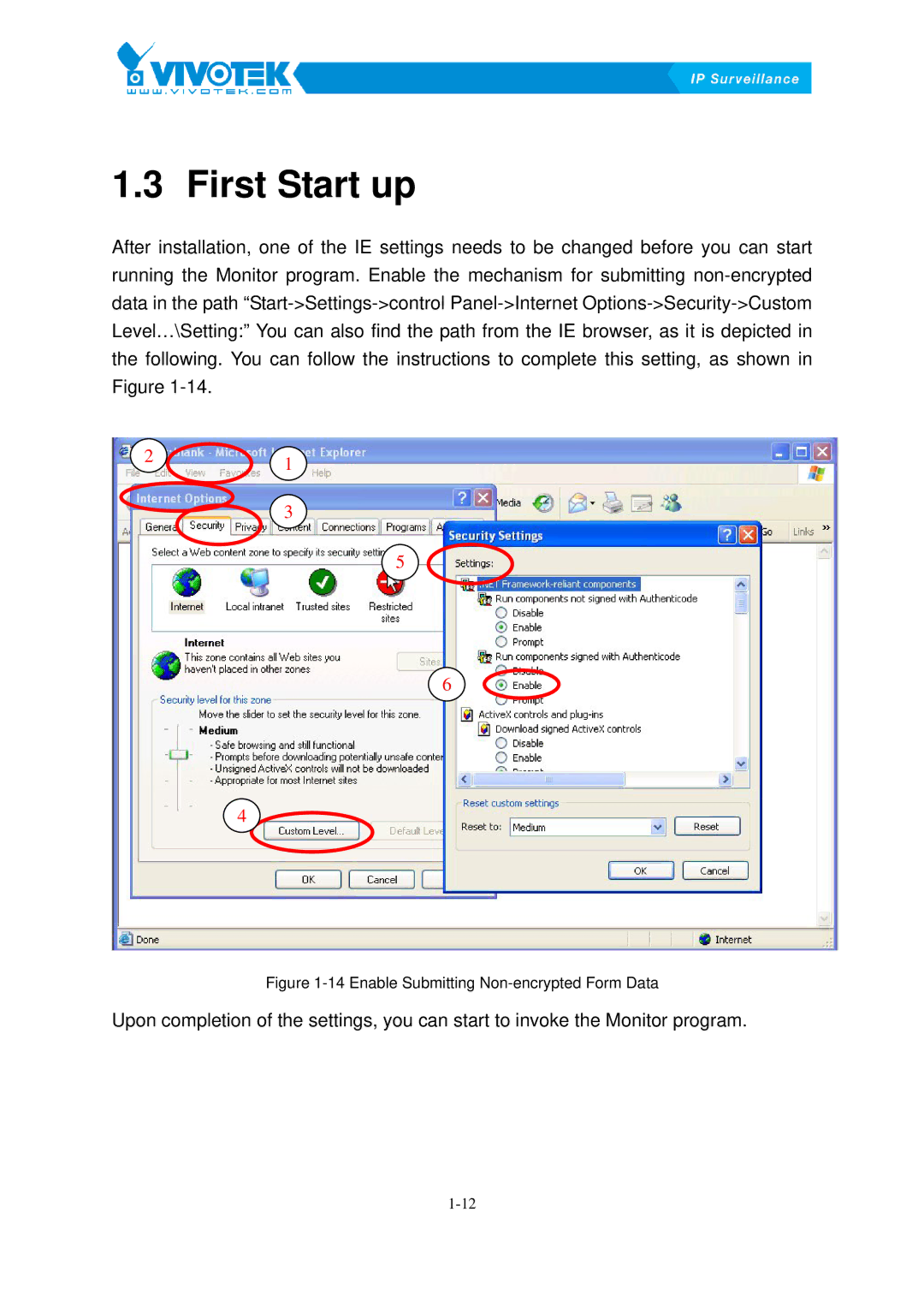 Vivotek ST3402 user manual First7BStart up, FigureX1-14X 