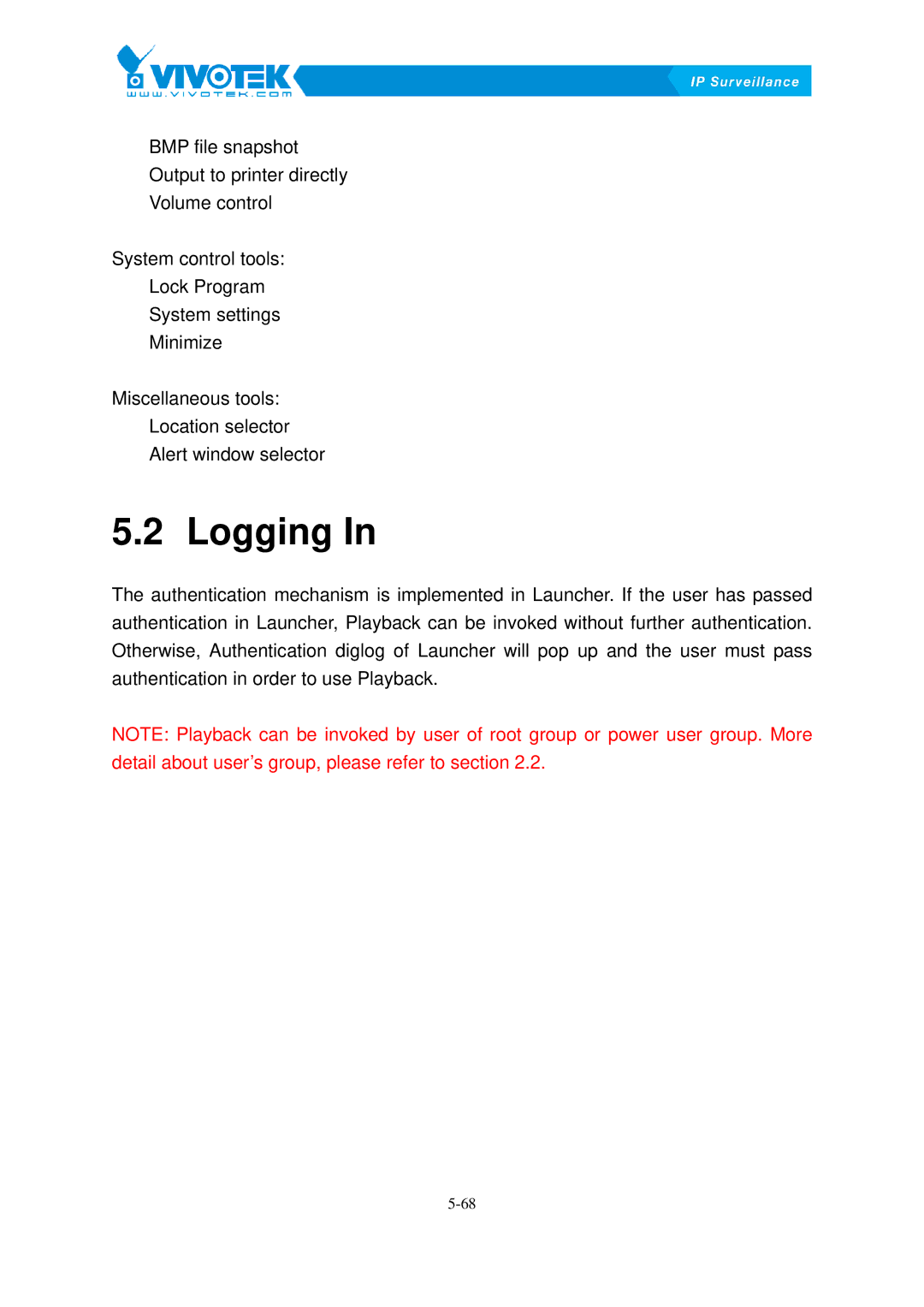 Vivotek ST3402 user manual Logging22BIn 