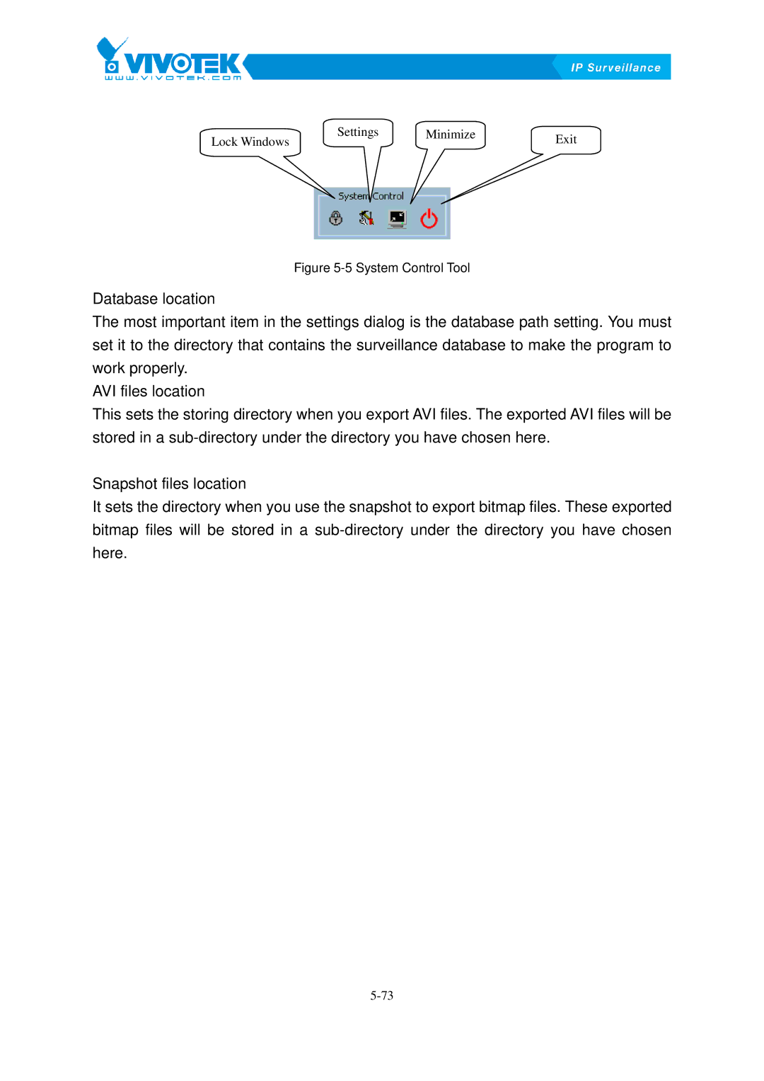 Vivotek ST3402 user manual System Control Tool 