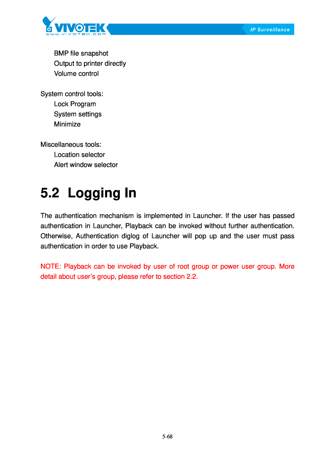 Vivotek ST3402 user manual Logging22BIn 