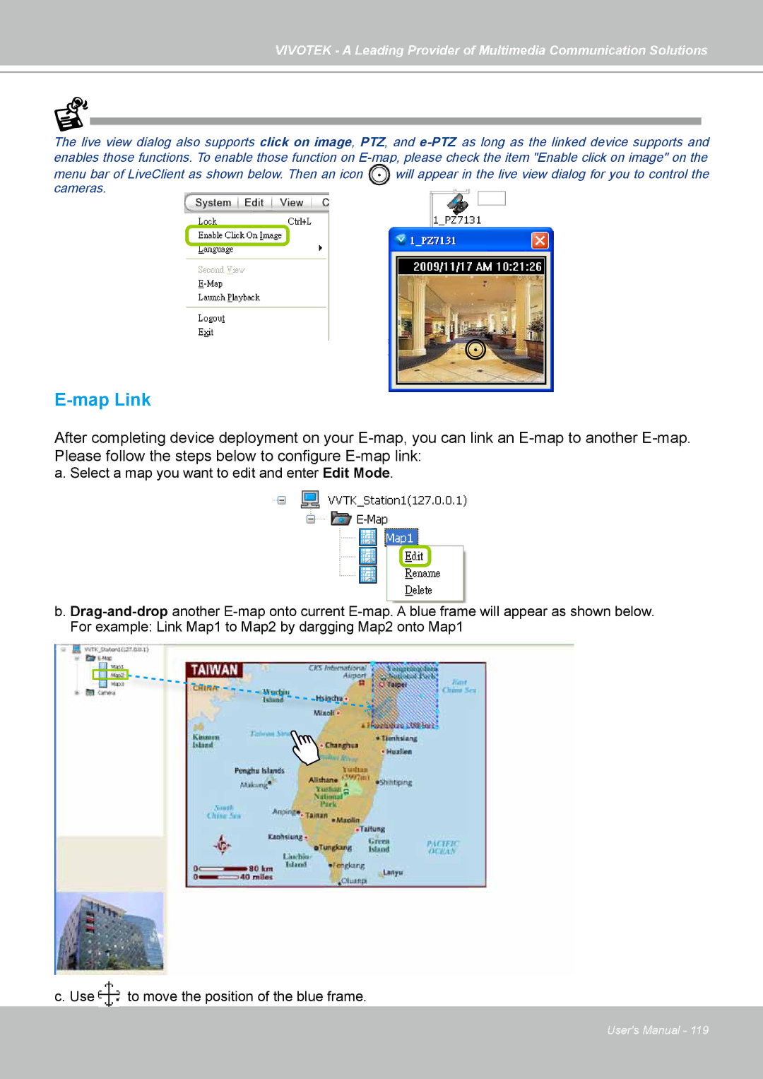 Vivotek st501 user manual Map Link 