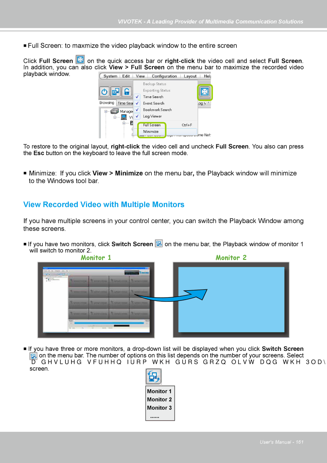 Vivotek st501 user manual View Recorded Video with Multiple Monitors 