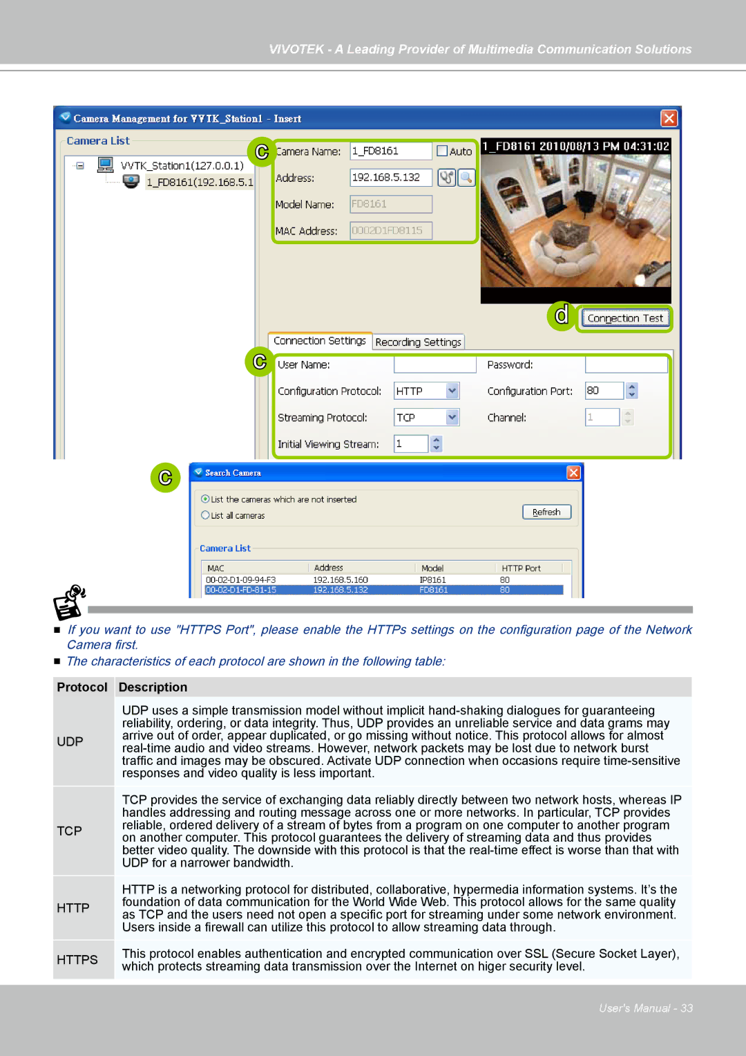 Vivotek st501 user manual Protocol Description 