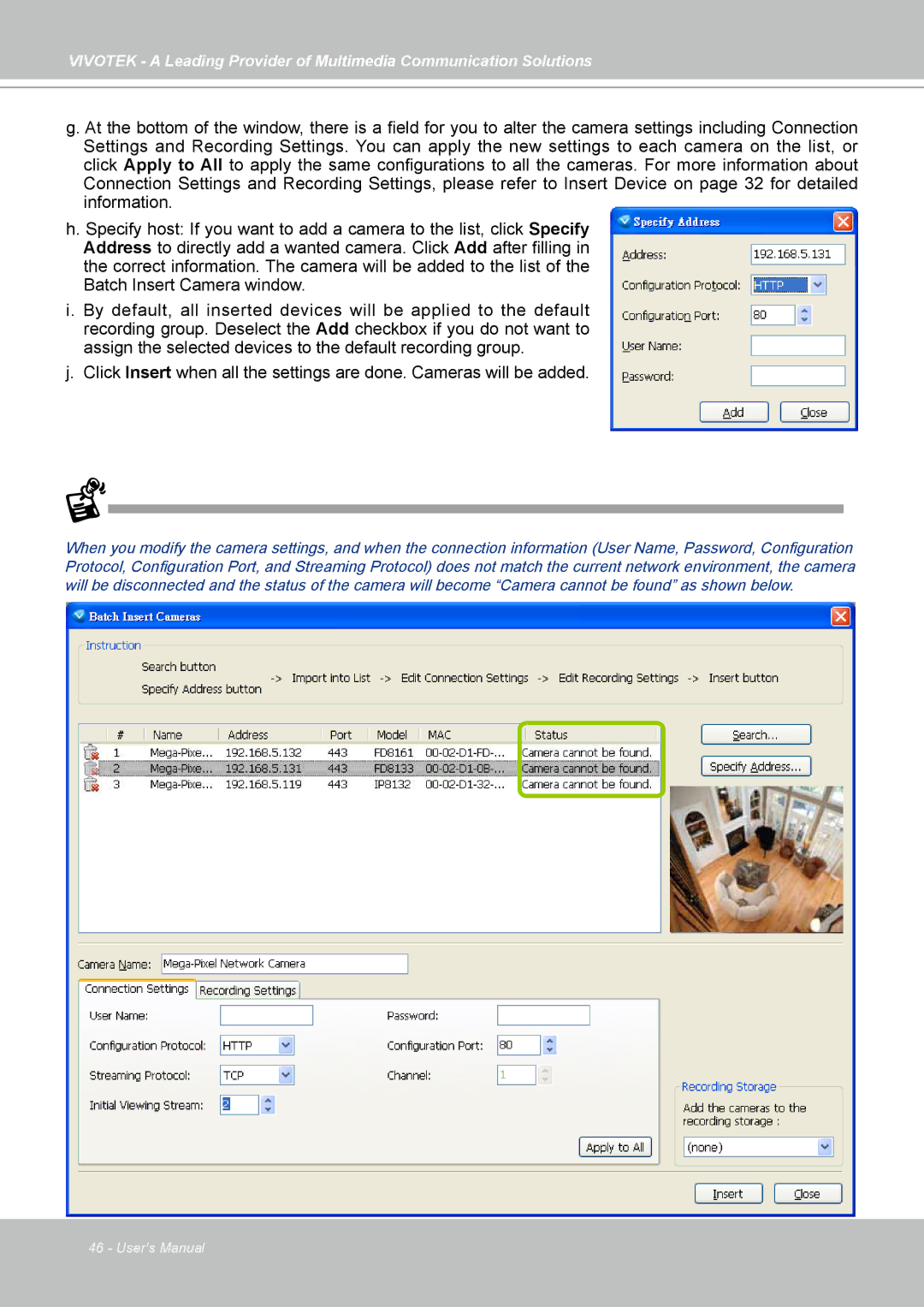 Vivotek st501 user manual 