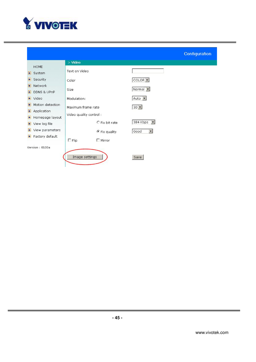 Vivotek VS3100P manual 