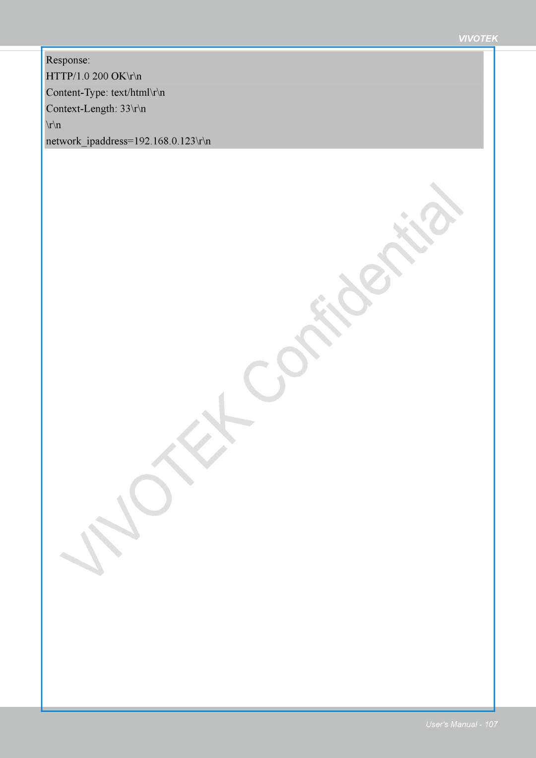 Vivotek VS8100 user manual Vivotek 