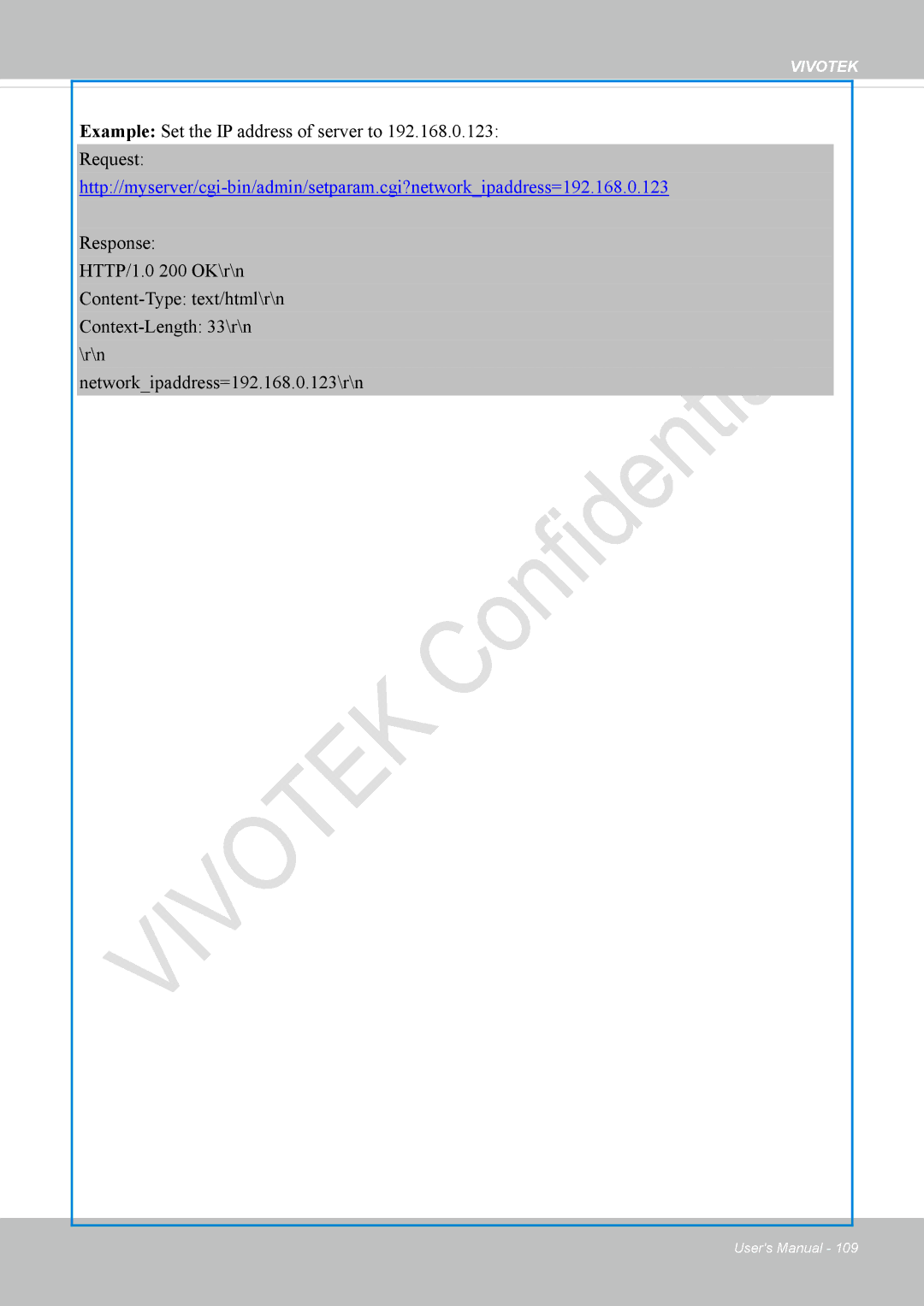 Vivotek VS8100 user manual Vivotek 