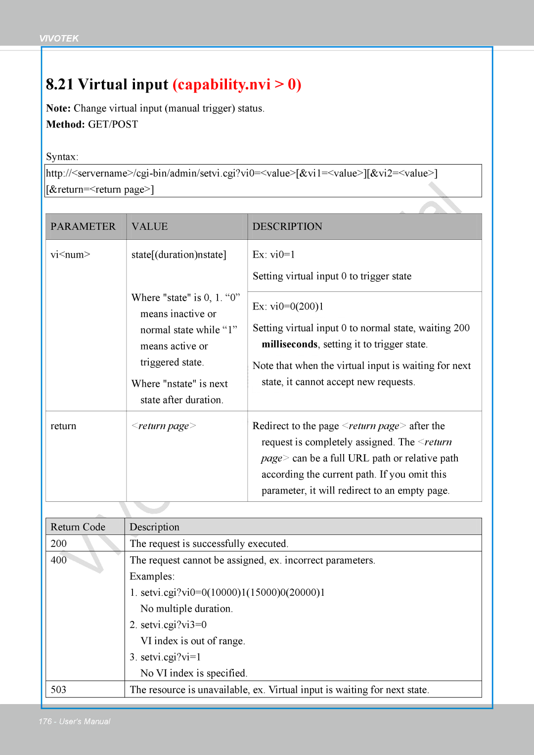 Vivotek VS8100 user manual Virtual input capability.nvi 