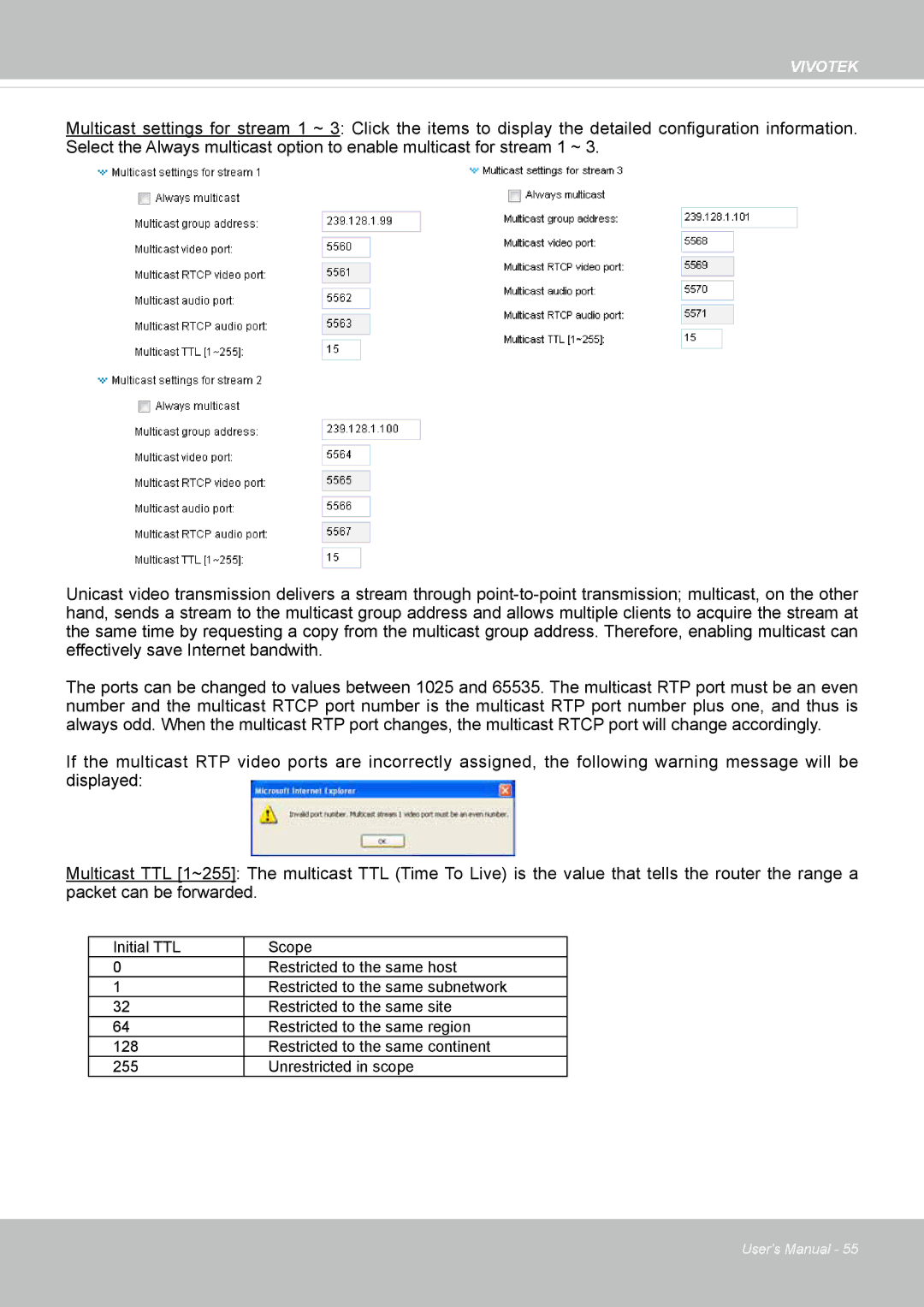 Vivotek VS8100 user manual Vivotek 