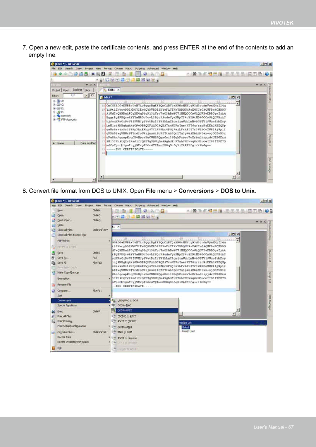 Vivotek VS8100 user manual Vivotek 