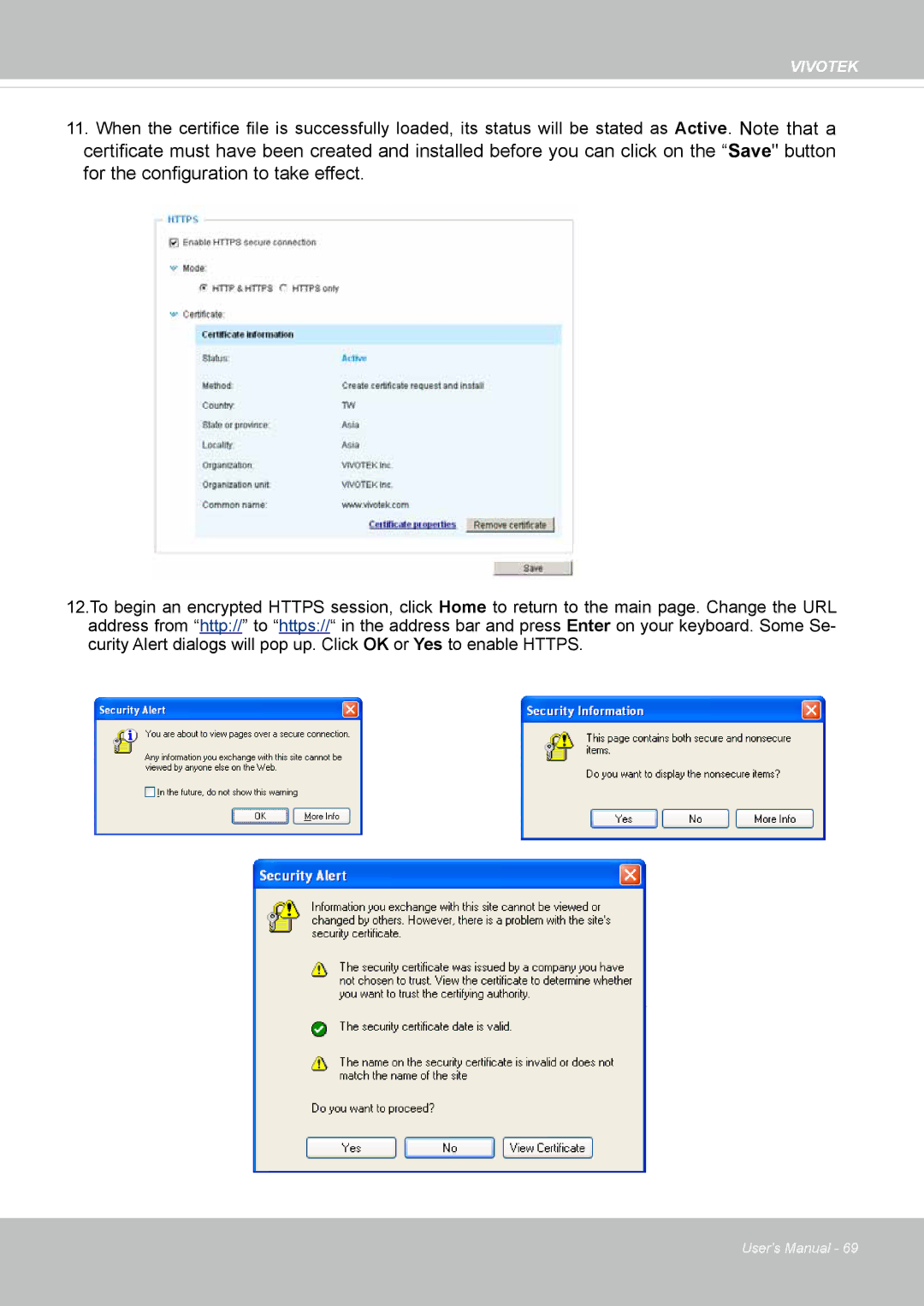 Vivotek VS8100 user manual Vivotek 