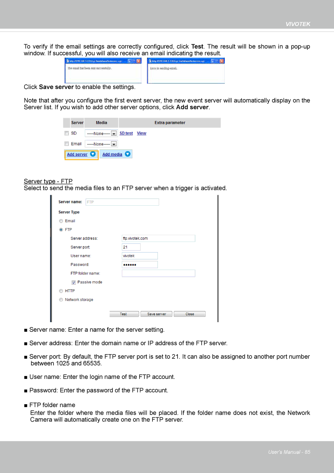 Vivotek VS8100 user manual Vivotek 