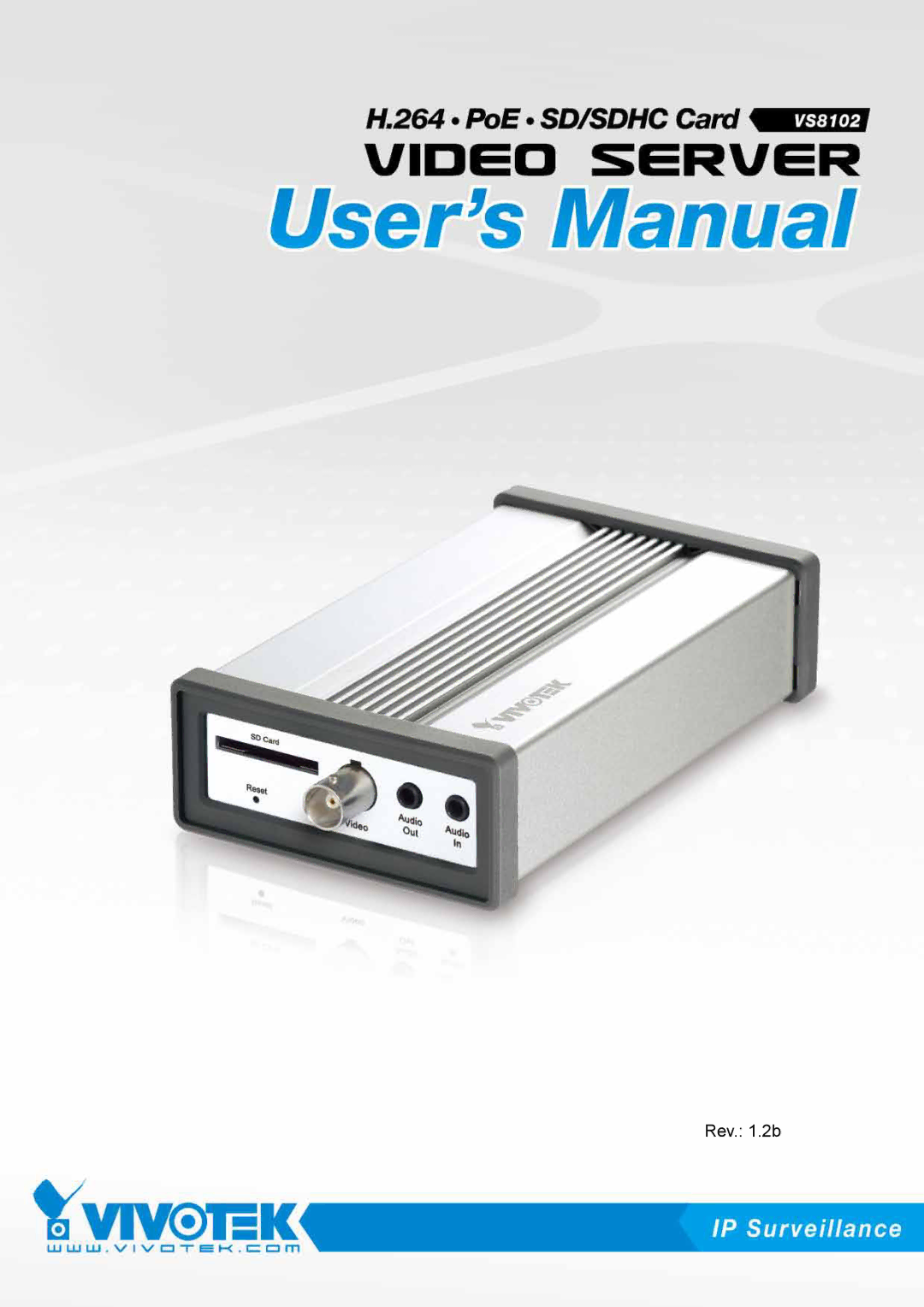 Vivotek VS8102 manual Rev .2b 