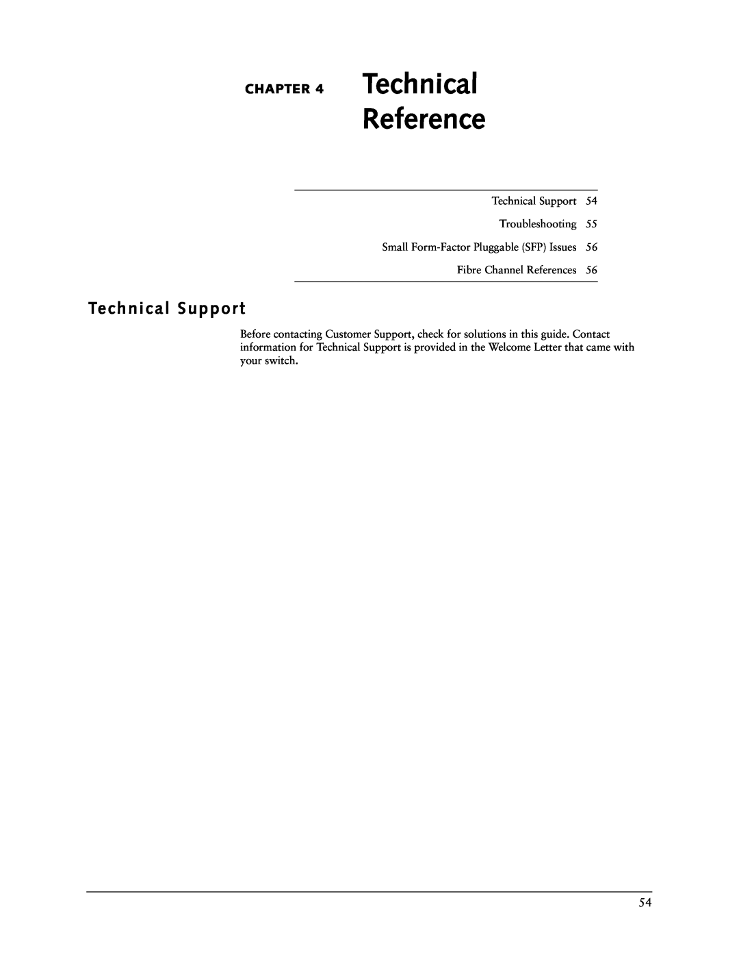 Vixel 335 manual Reference, Technical Support 