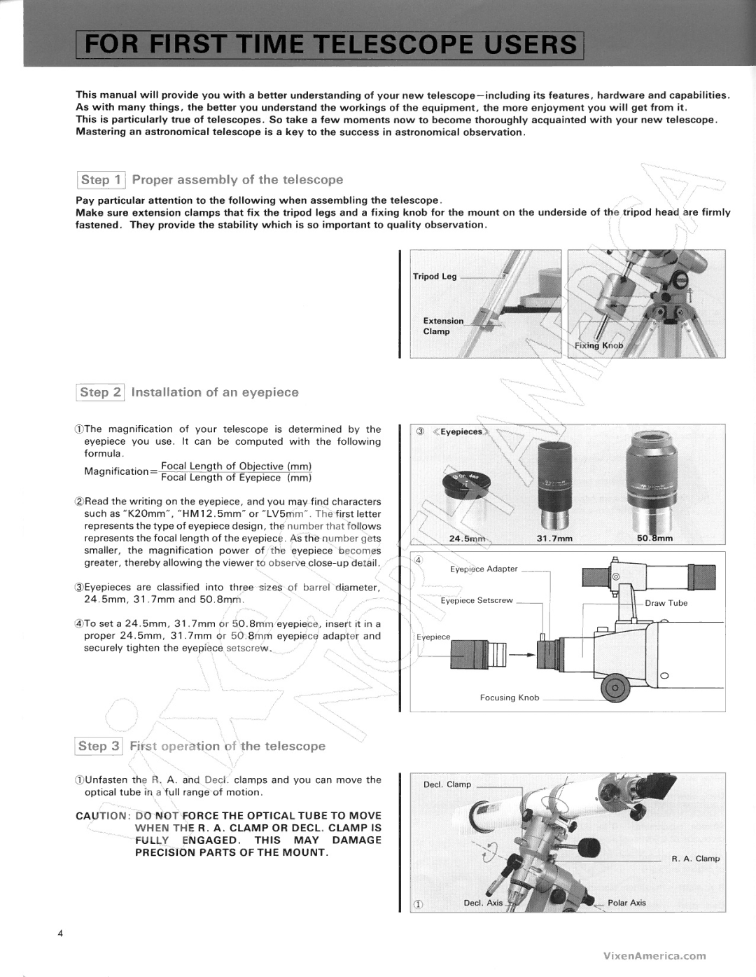 Vixen GP-DX manual 