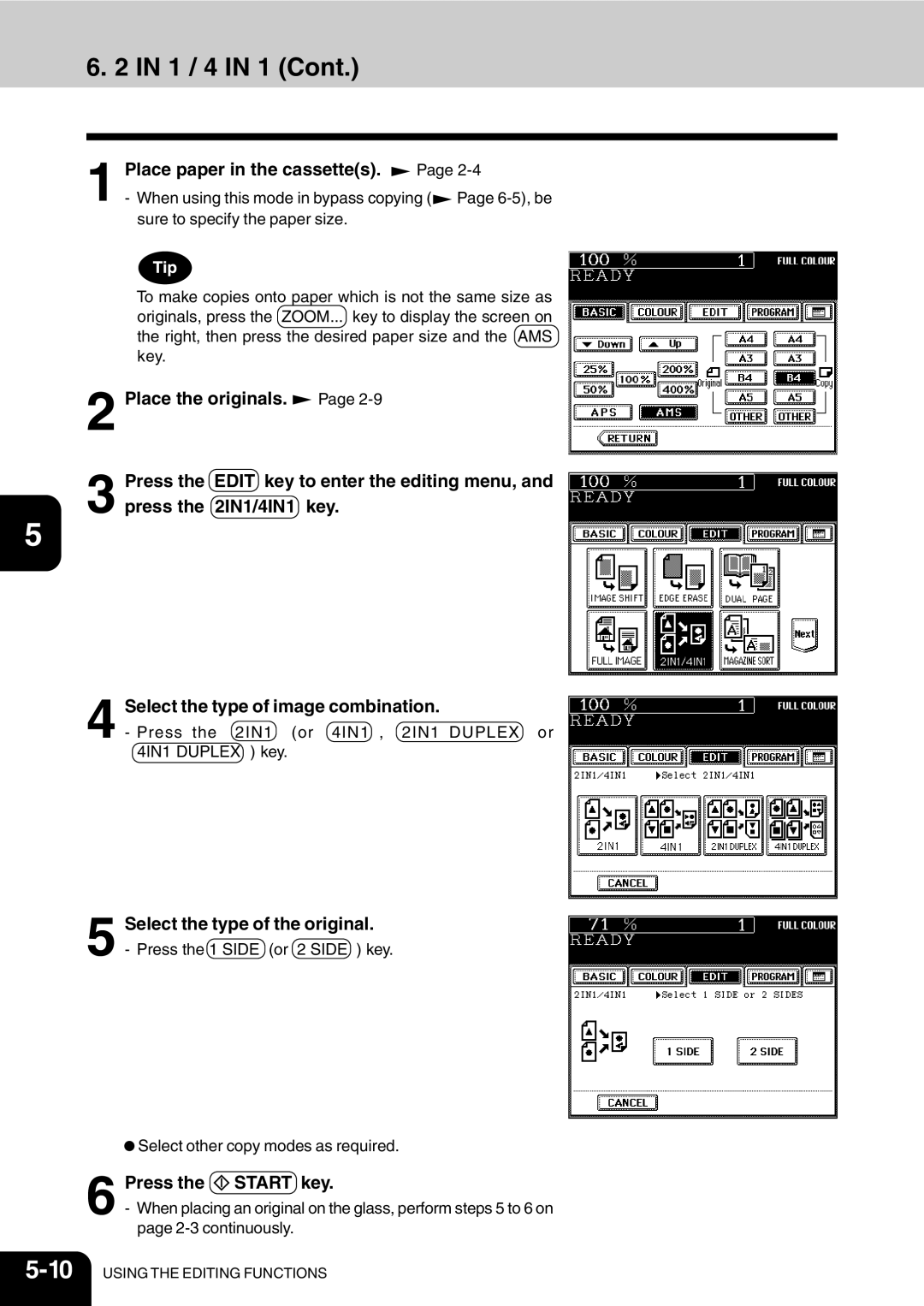 Vizio 210C manual 1 / 4 in 1, Select the type of the original 