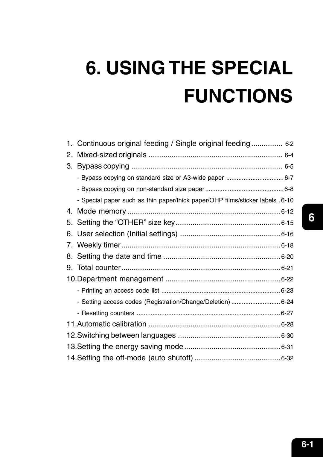 Vizio 210C manual Using the Special Functions 