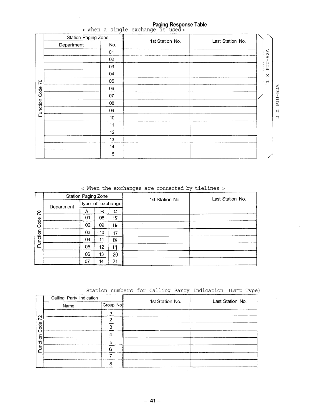 Vizio CPU-56 manual Single exchange is used 