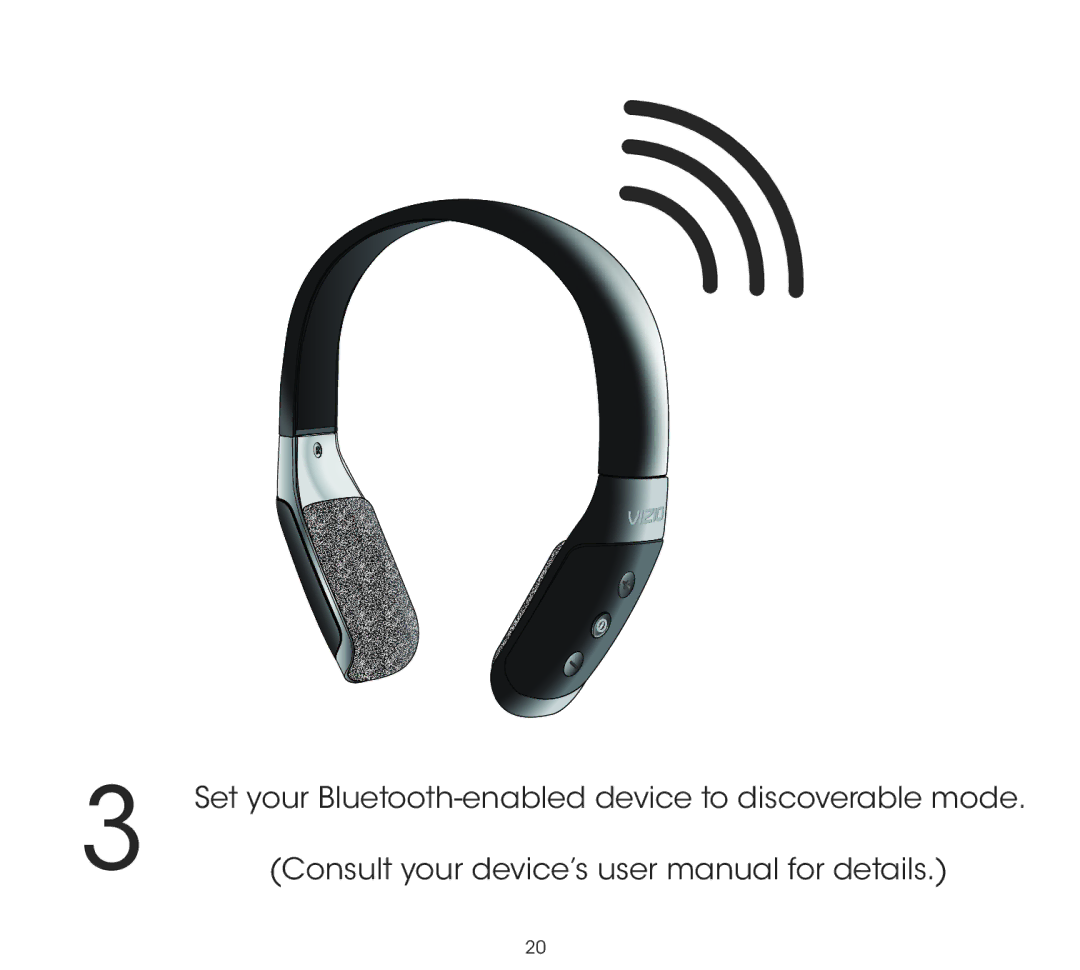 Vizio CT14-A0 quick start Set your Bluetooth-enabled device to discoverable mode 