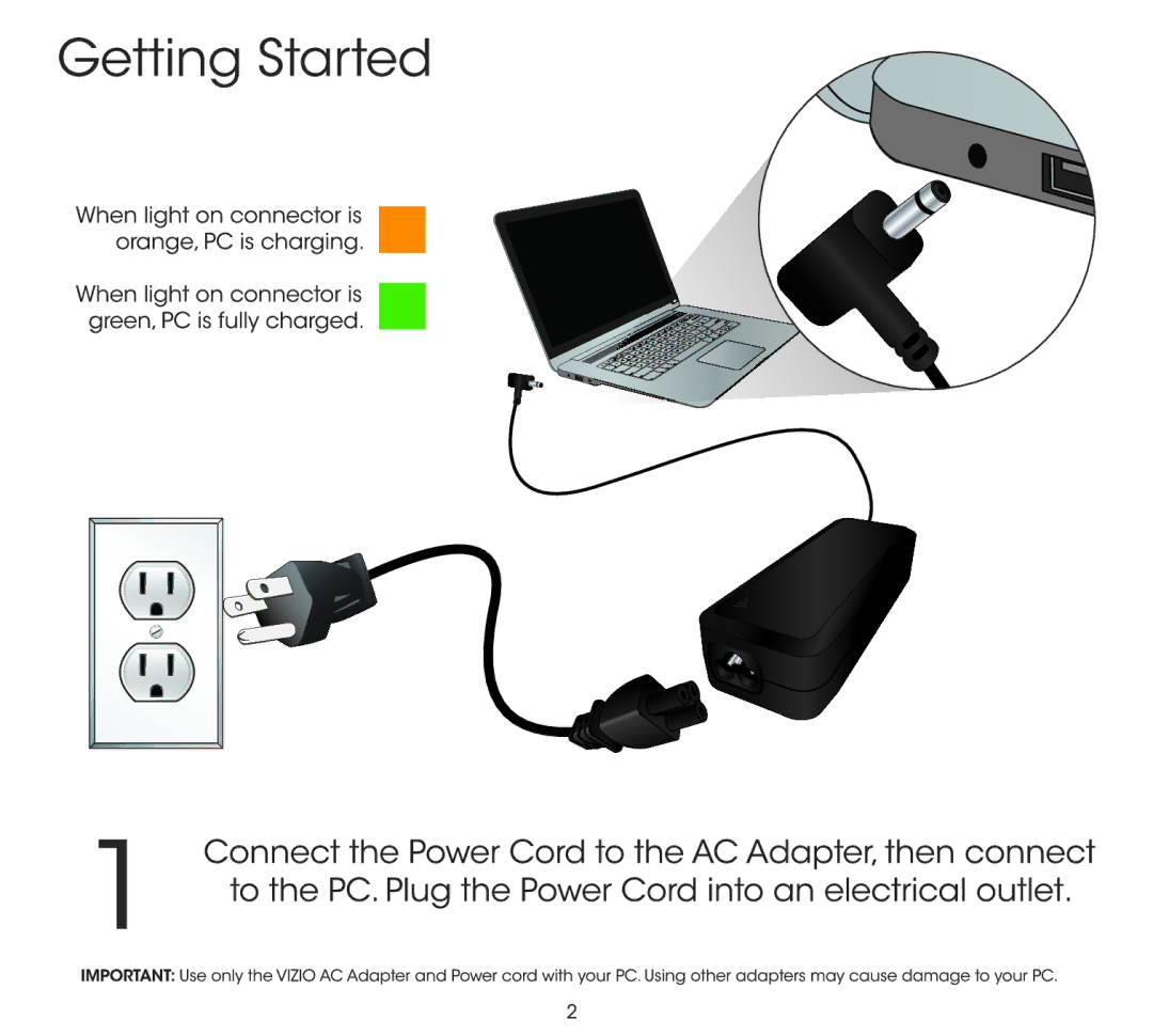 Vizio CT14-A0 quick start 