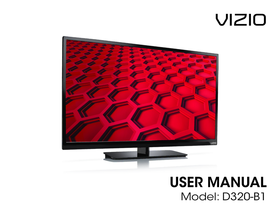 Vizio D320-B1 user manual Vizio 