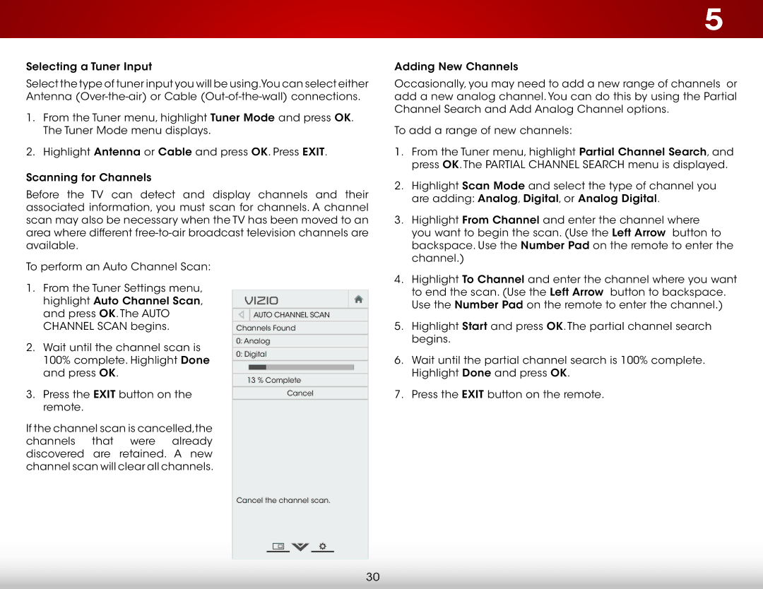 Vizio D390-B0 user manual Highlight To Channel and enter the channel where you want 