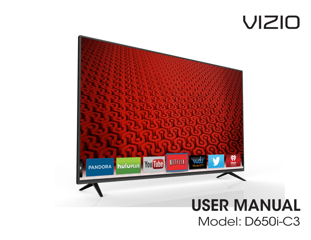 Vizio D650i-C3 user manual Vizio 