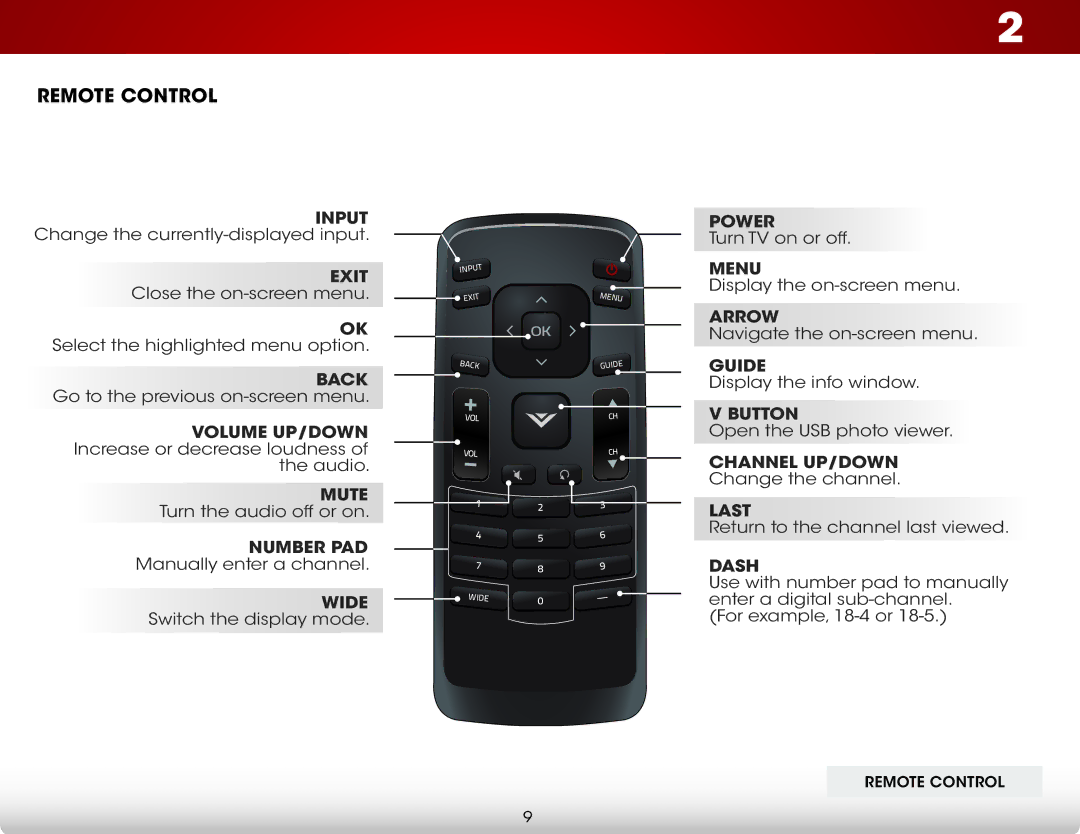 Vizio E221A1, E221-A1 user manual Remote Control, Exit 