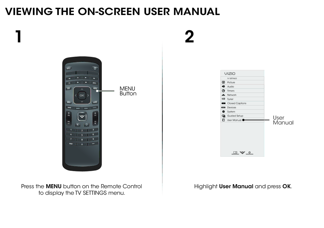 Vizio E231i-B1, E241i-B1 manual Button 