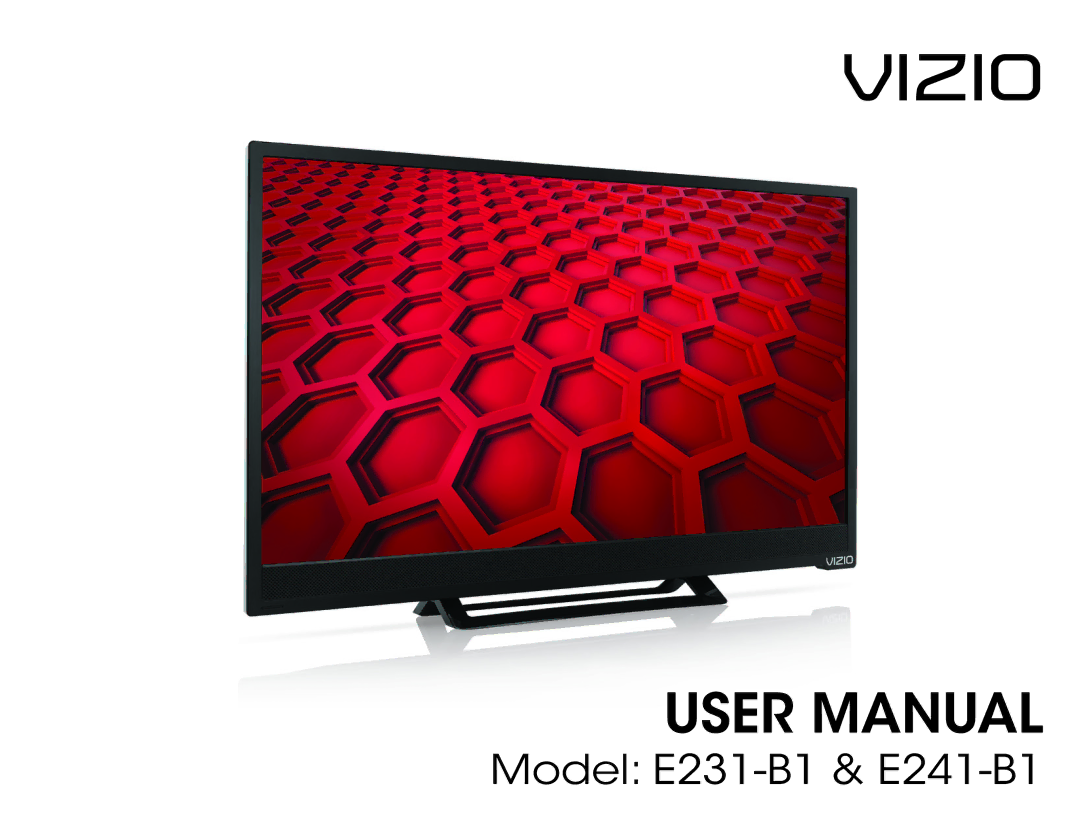 Vizio E231-B1 user manual Vizio 